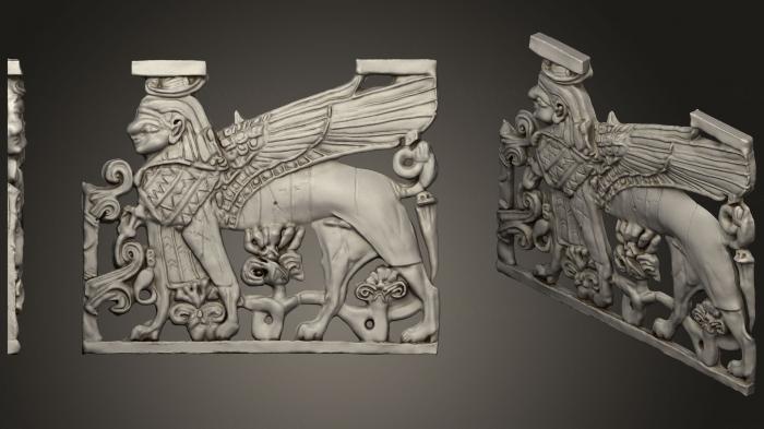 Egyptian statues and reliefs (STKE_0090) 3D model for CNC machine